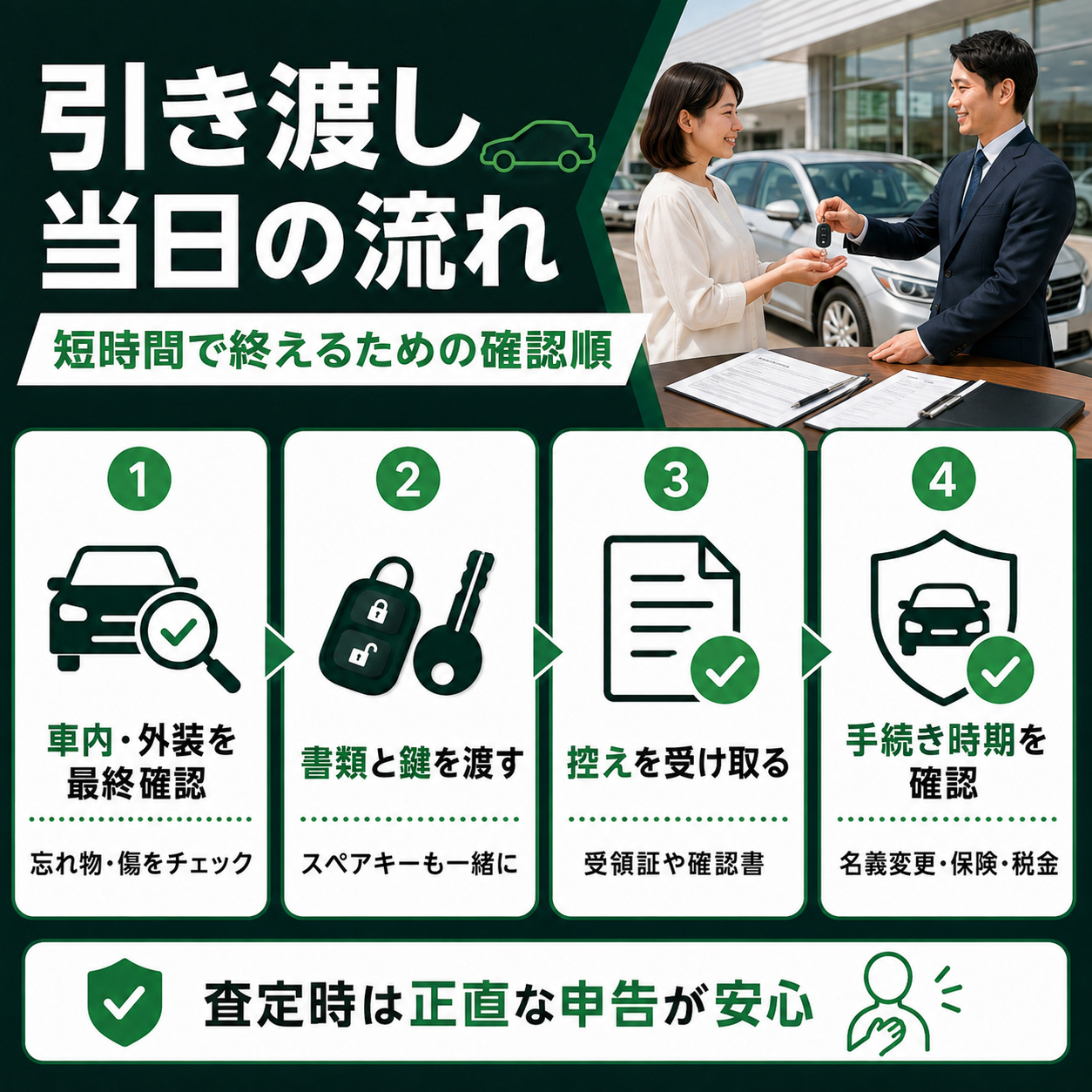 引き渡し当日の流れ