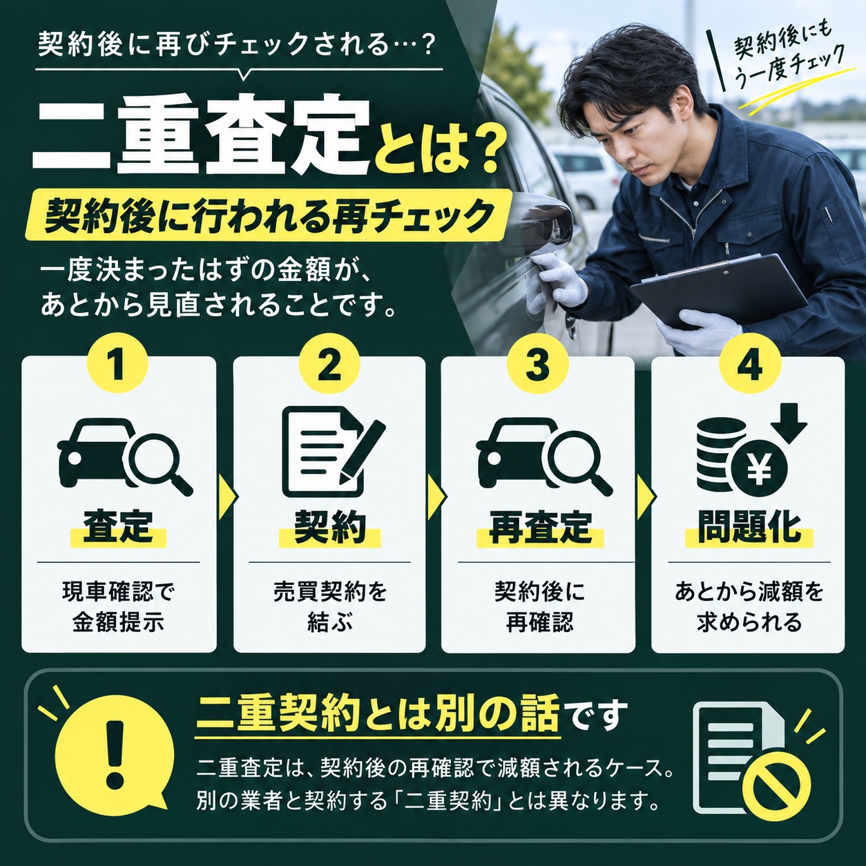 二重査定とは契約後に行われる再査定のこと