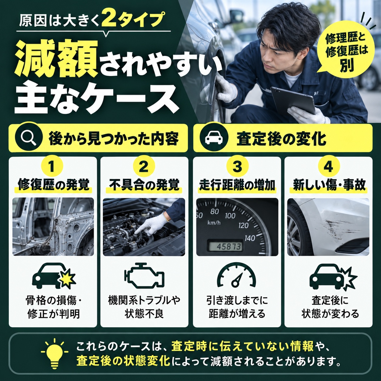 二重査定で減額されやすい主なケース