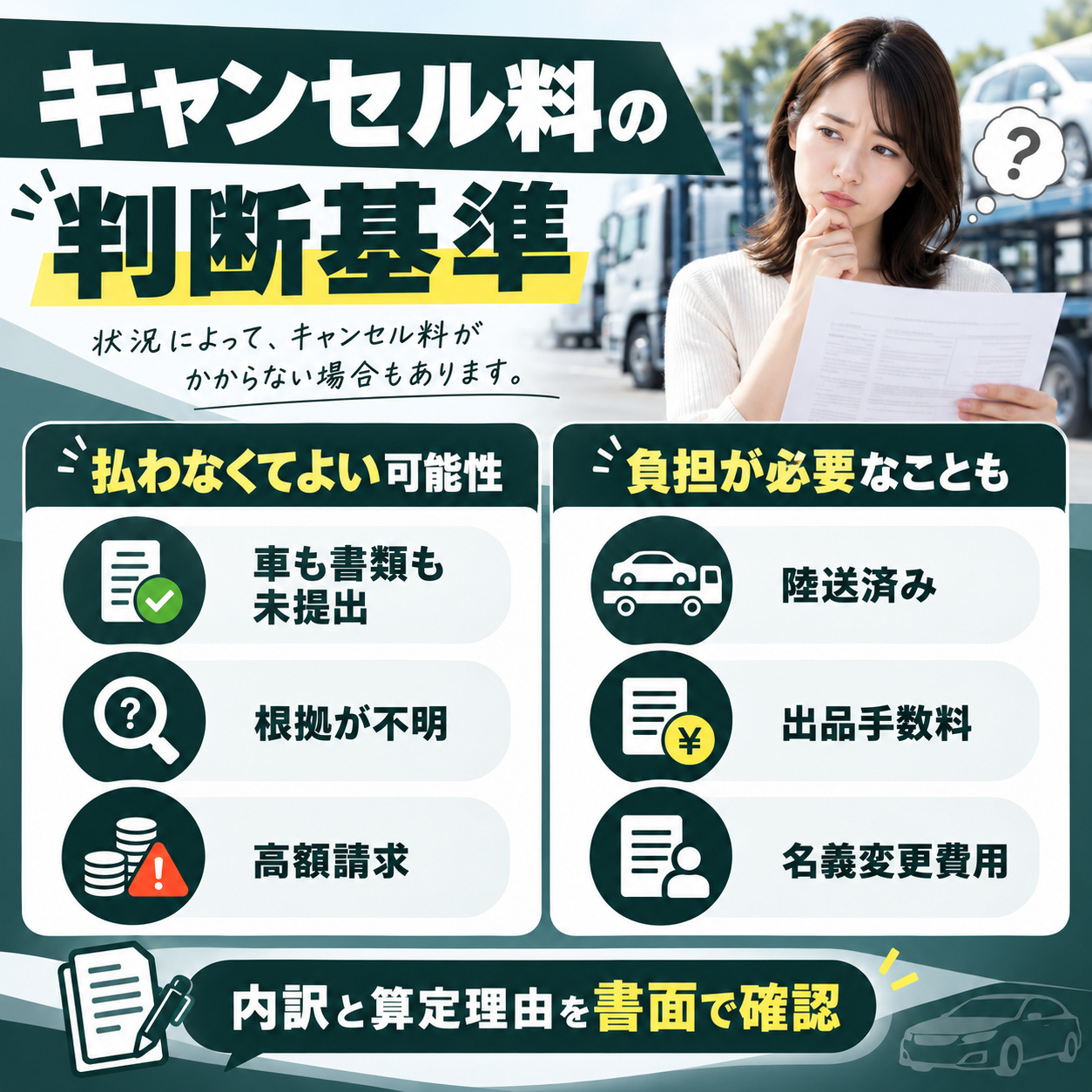 キャンセル料を払わないで済む場合はある？