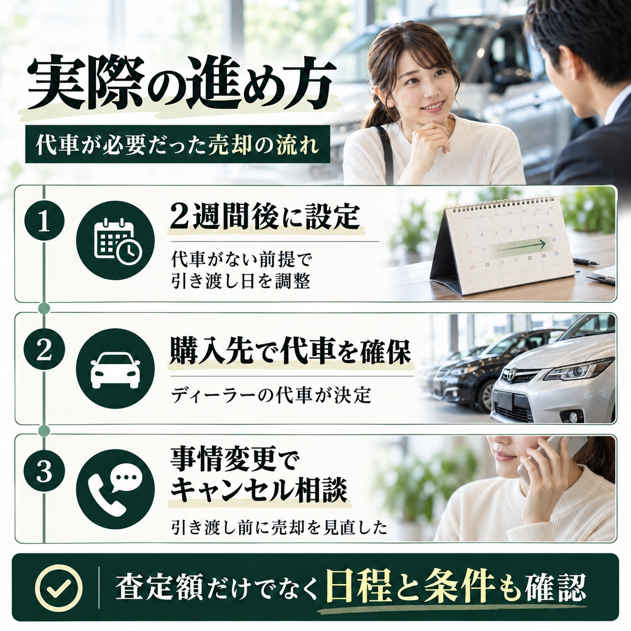 実際に代車が必要になった車売却でどう動いたか