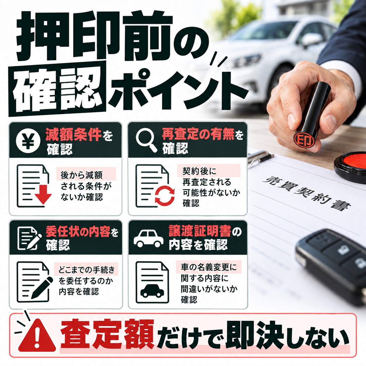 実印を押す前に契約内容まで確認する